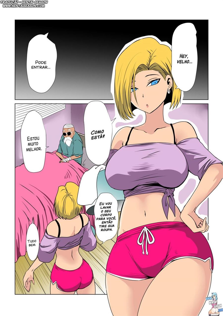 O cuidado especial da Androide 18 - Dragon Ball Porno - Hentai